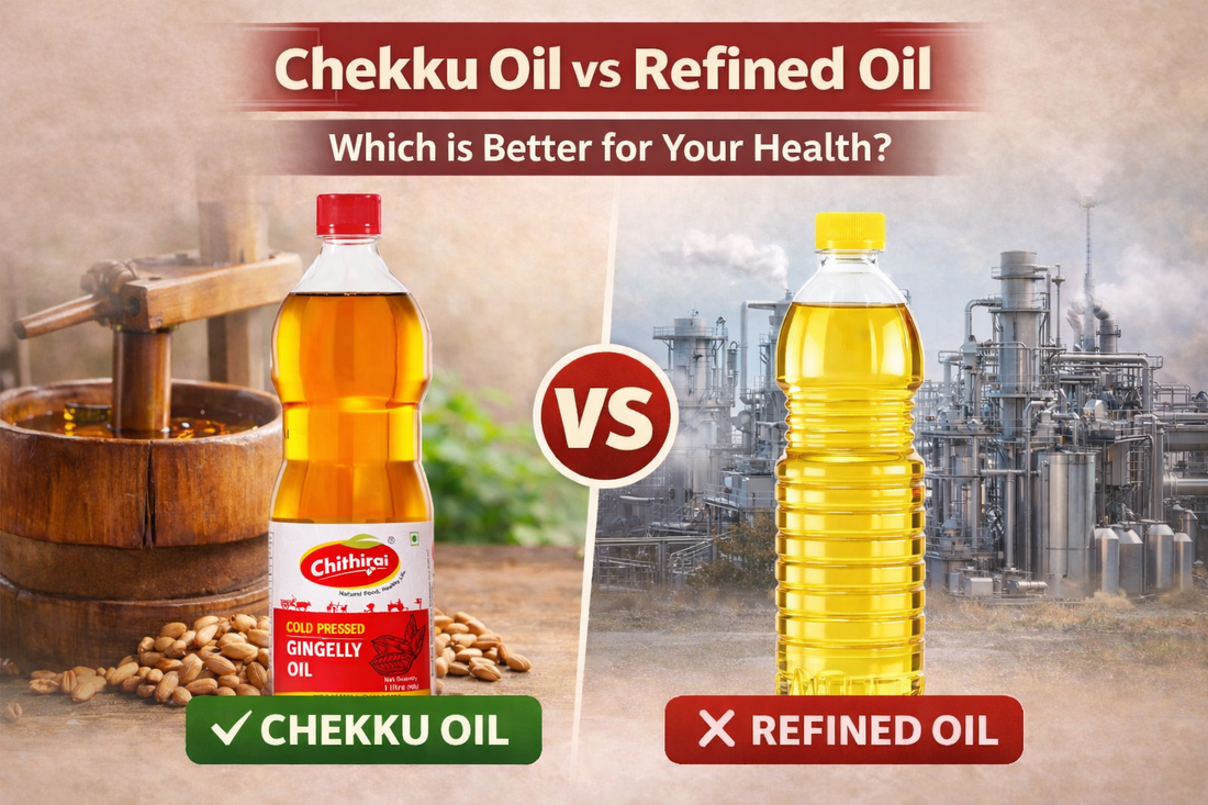 Chekku Oil vs Refined Oil – Health Benefits & Differences Explained