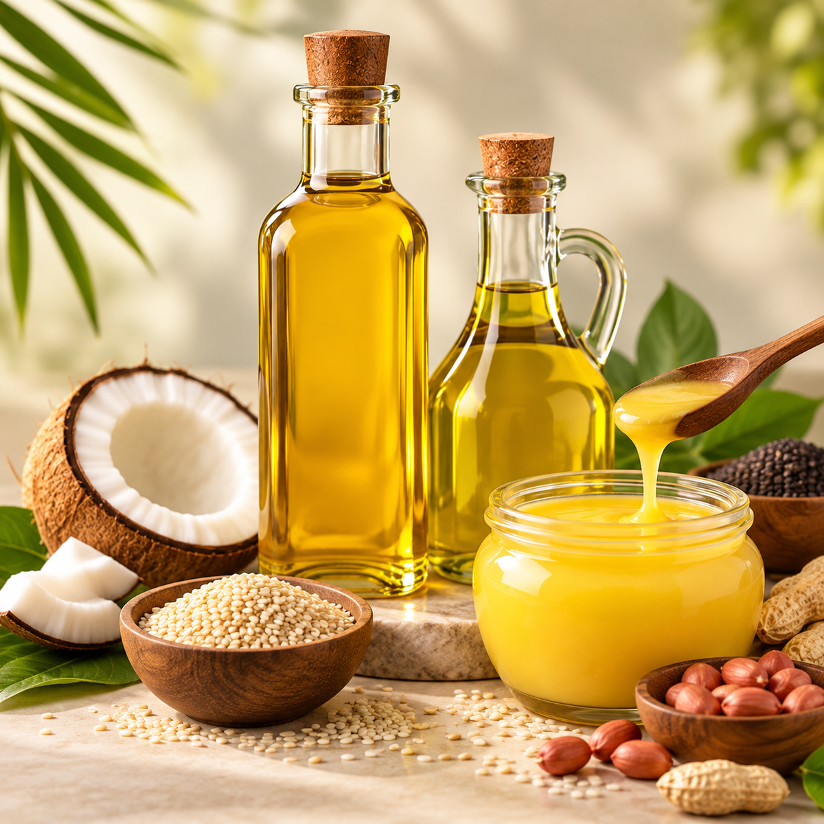 COLD PRESSED OIL & COW GHEE