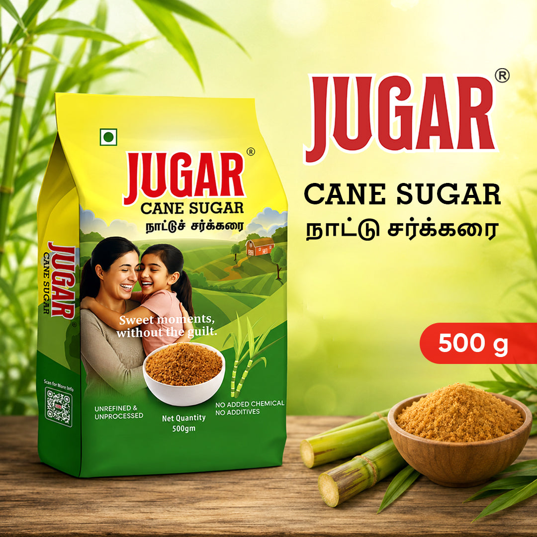 JUGAR Cane Sugar Jaggery Powder (500 GM)