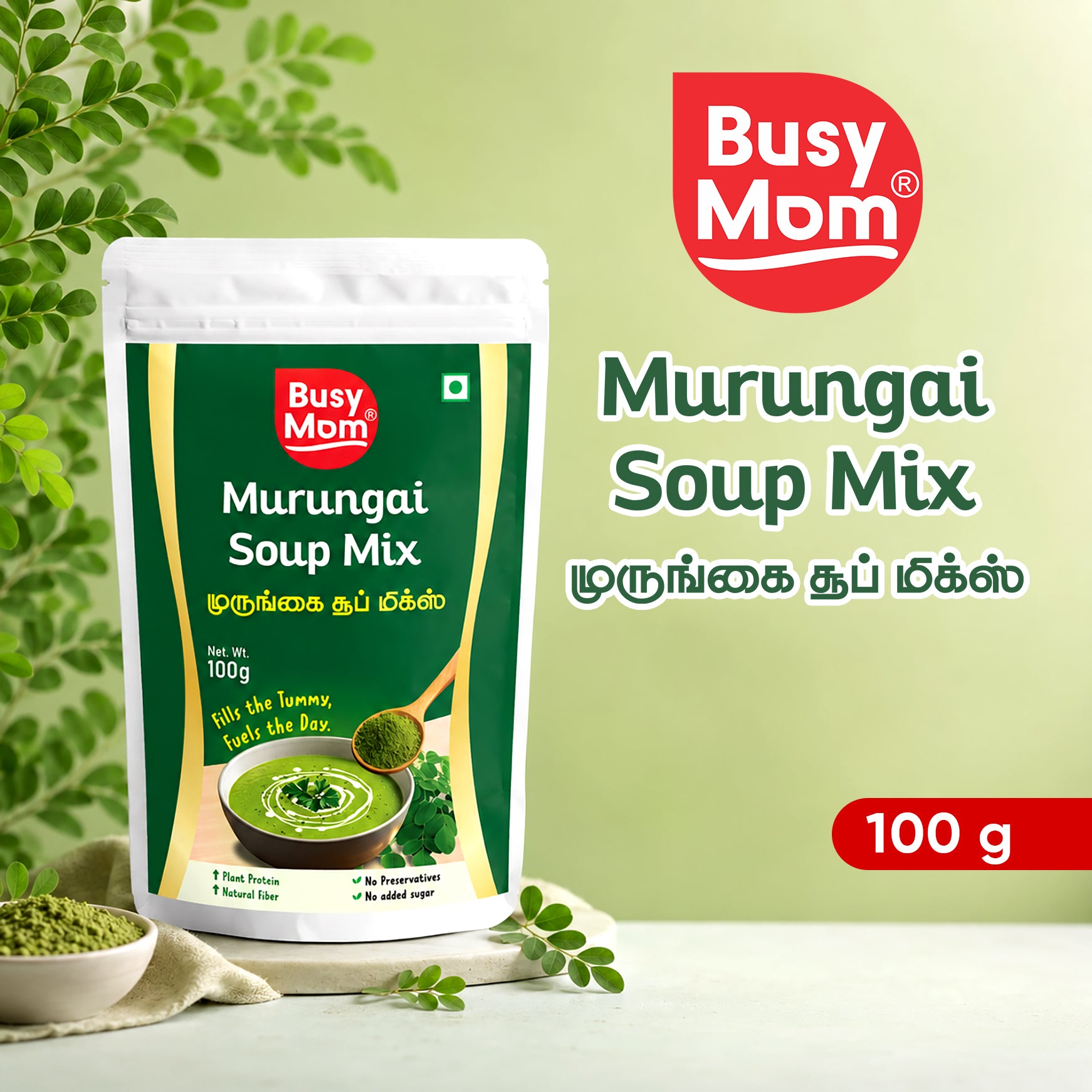 BUSYMOM Moringa Soup Mix - 100 GM