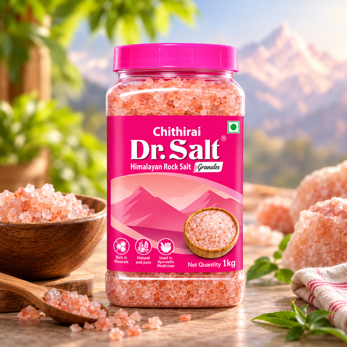 Rock Salt Granules | இந்துப்பு (1KG)